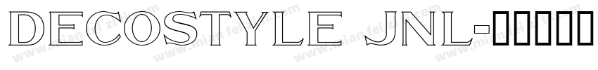 decostyle jnl字体转换